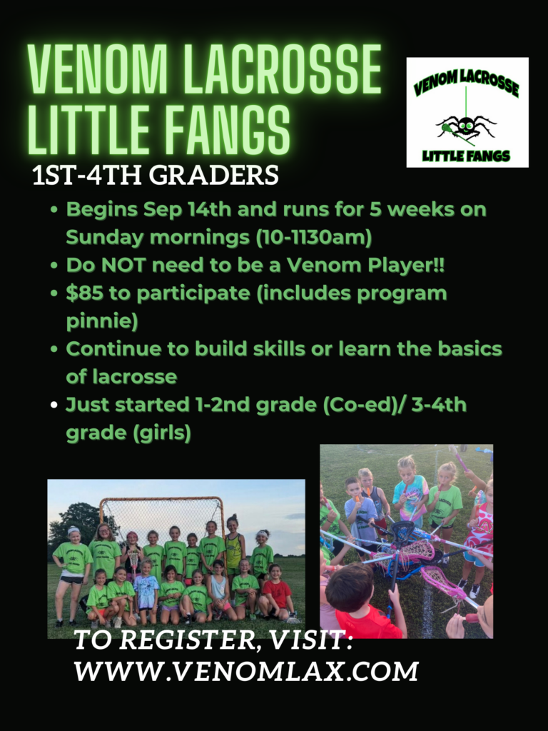 Venom Lacrosse Little Fangs- Fall 1