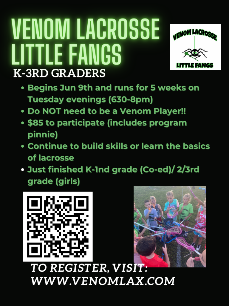 Venom Lacrosse Little Fangs- Summer